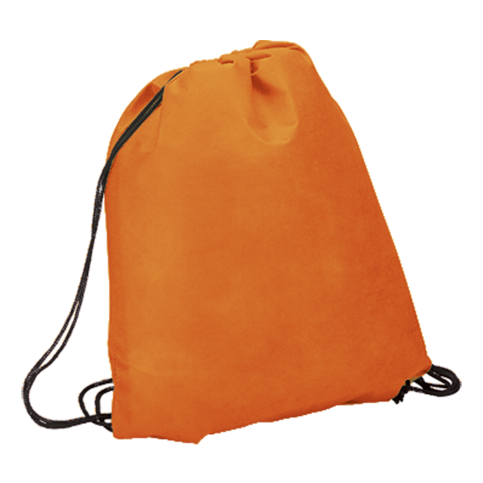 BB0001 - Drawstring Bag - Non-Woven Orange / STD / Regular - Drawstrings
