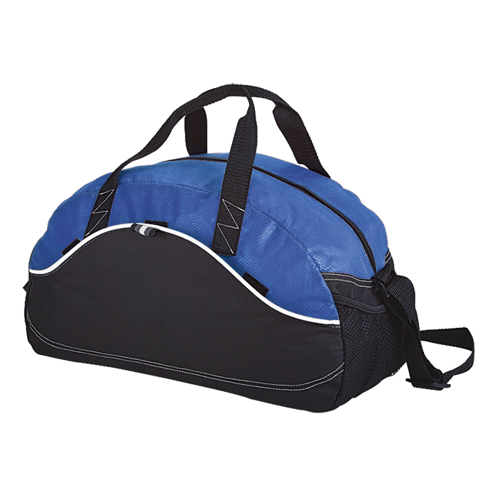 BB0007 - Dual Material Duffel Bag - 600D - Non-Woven Blue / STD / Regular - Sports Bags