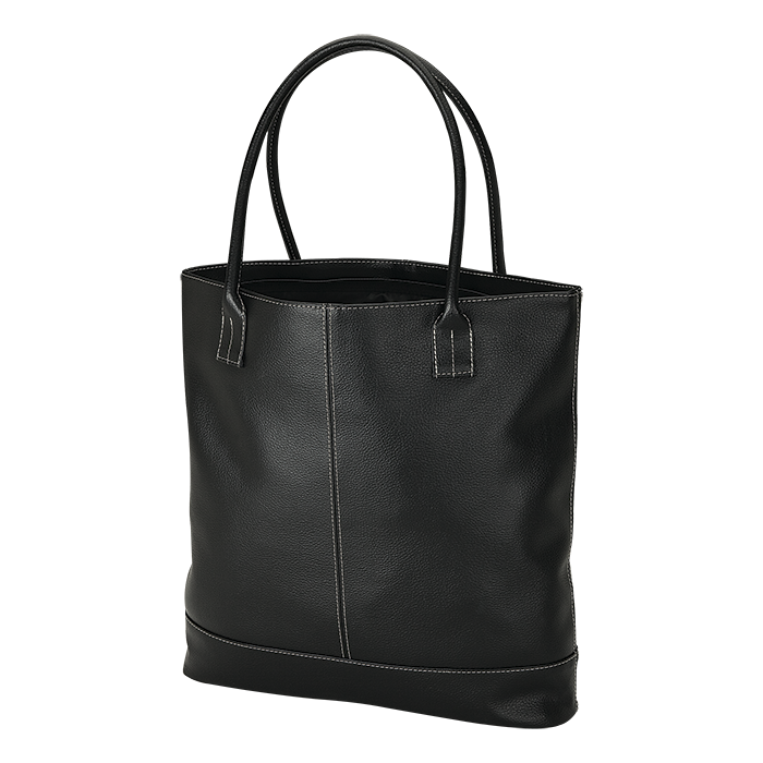 BB0033 - Lichee Tote With Zippered Closure Black / STD / Last Buy - Travel Bags