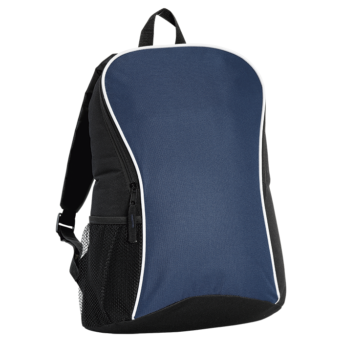 BB0110 - Curve and Arch Design Backpack Navy / STD / Regular