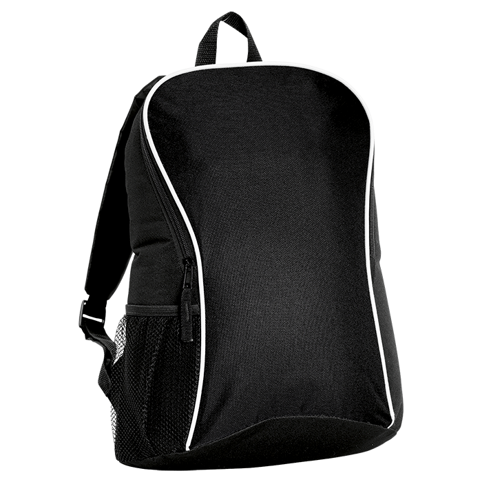 BB0110 - Curve and Arch Design Backpack Black / STD / Regular - Backpacks