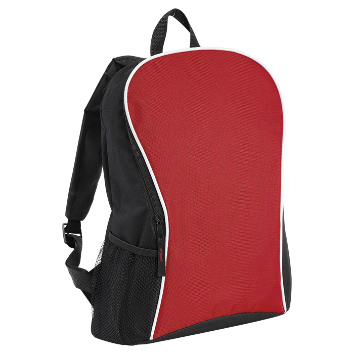 BB0110 - Curve and Arch Design Backpack Red / STD / Regular - Backpacks