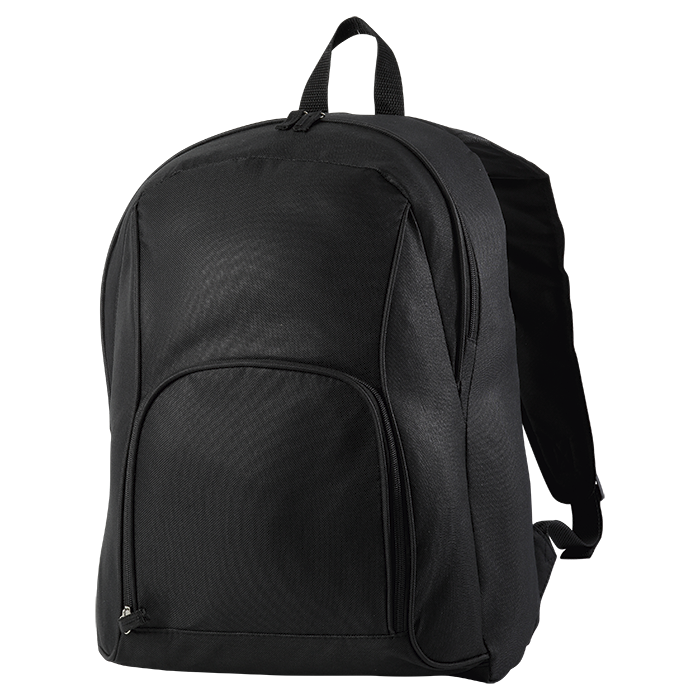BB0116 - Puffed Front Pocket Backpack Black / STD / Regular - Backpacks