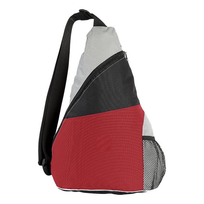 BB0143 - Three Tone Sling Bag Red / STD / Regular - Shoppers and Slings