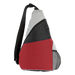 BB0143 - Three Tone Sling Bag Red / STD / Regular - Shoppers