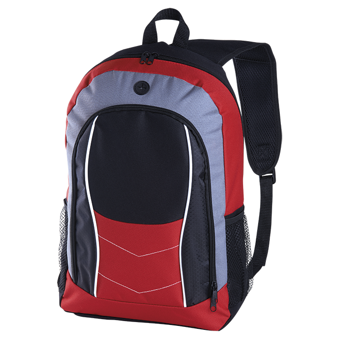 BB0163 - Arrow Design Backpack with Front Flap - Backpacks
