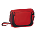 BB0166 - Messenger Bag with Coloured Stripe Strap Red / STD 