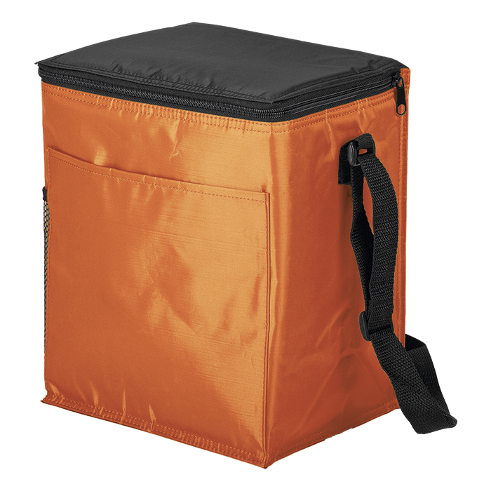 BC0006 - 12 Can Cooler with 2 Exterior Pockets - 70D - PEVA Lining - Coolers