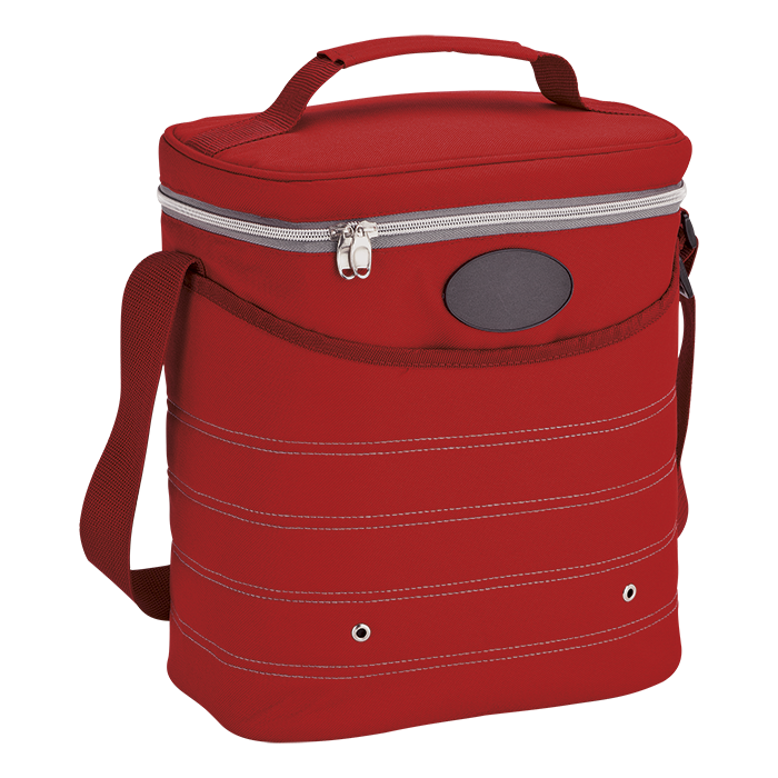 BC0015 - Oval Cooler Bag with Shoulder Strap Red / STD / Regular - Coolers