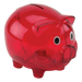 BD0012 - Plastic Piggy Bank Red / STD / Last Buy - Novelties