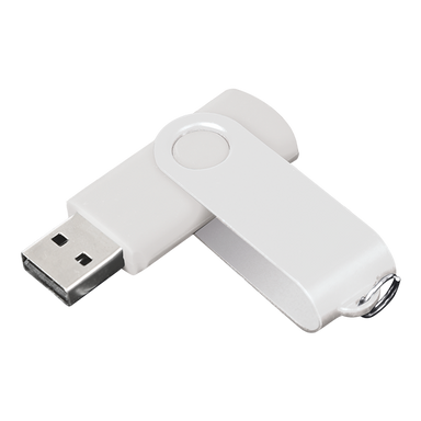 BE0005 - 4GB Swivel USB Drive White/White / STD / Regular - 