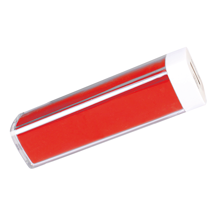 BE0062 - Plastic 2200 mAh Powerbank Red / STD / Regular - 