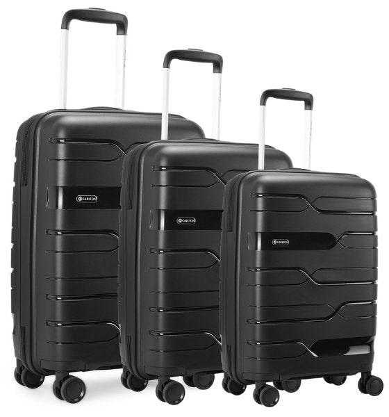 Bedford Set of 3 | Black-Suitcases