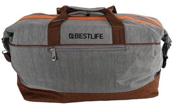 Bestlife Summit Travel Duffle Brown/Grey-Duffel Bags