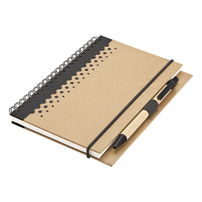 BF0006 - Recycled Junior Pad and Pen Black / STD / Last Buy - Notebooks