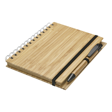 BF0033 - Bamboo Notebook and Pen Natural / STD / Regular - Notebooks