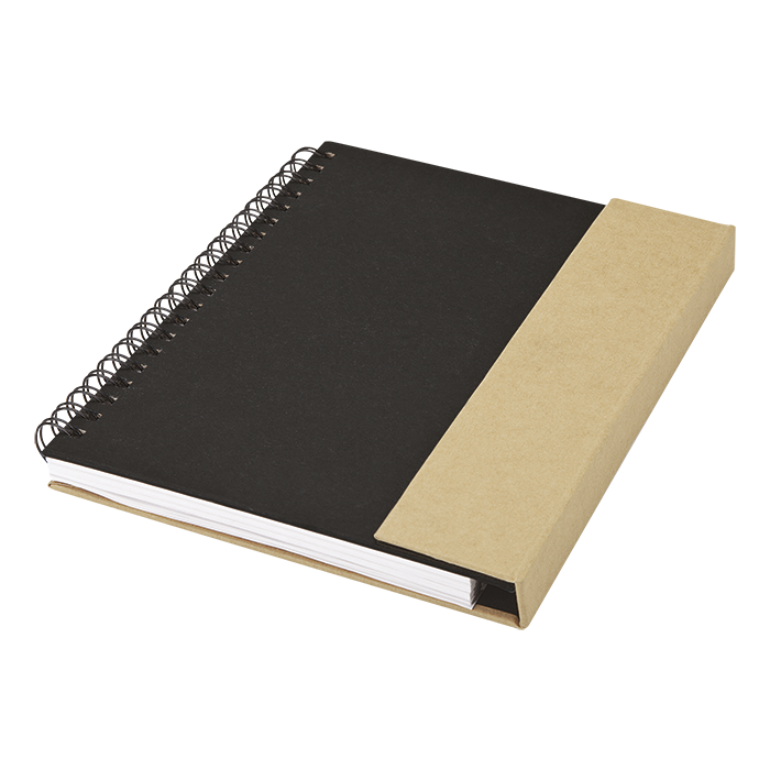 BF0045 - Recycled Notebook with Magnetic Flap Black / STD / Last Buy - Notebooks