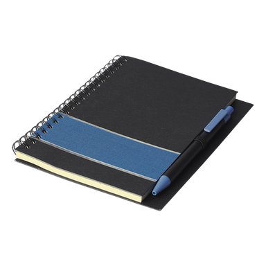 BF0052 - Coloured Stripe Notebook with Pen Blue / STD / 