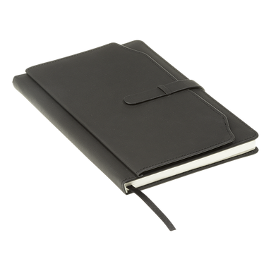 BF0065 - A5 Notebook with Outer Pouch Black / STD / Regular 