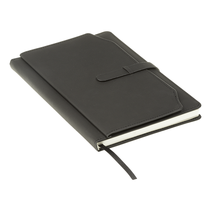 BF0065 - A5 Notebook with Outer Pouch Black / STD / Regular 