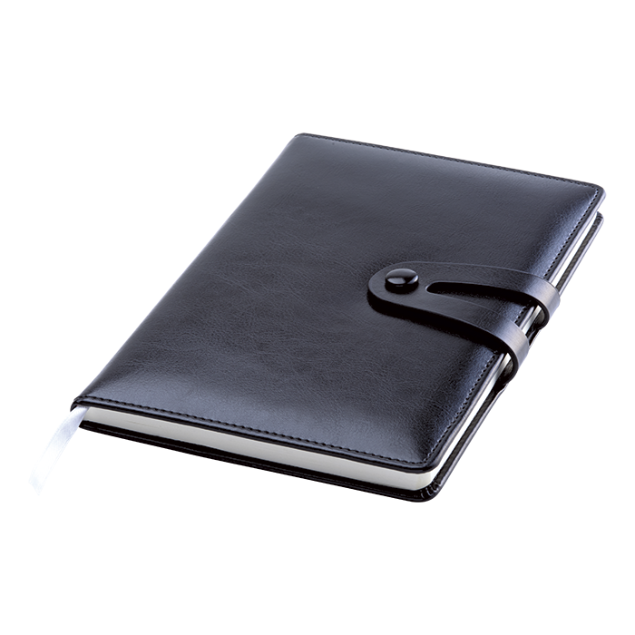 BF0089 - Exclusive Double Strap Design Notebook Black / STD / Regular - Notebooks & Notepads