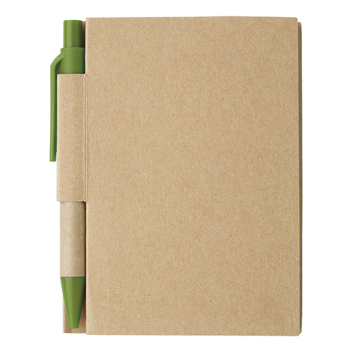 BF6419 - Mini Recycled Notebook and Pen Pale Green / STD / 