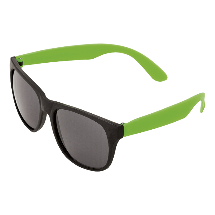 BH0029 - Sunglasses with Fluorescent Sides Fluoro Green / 