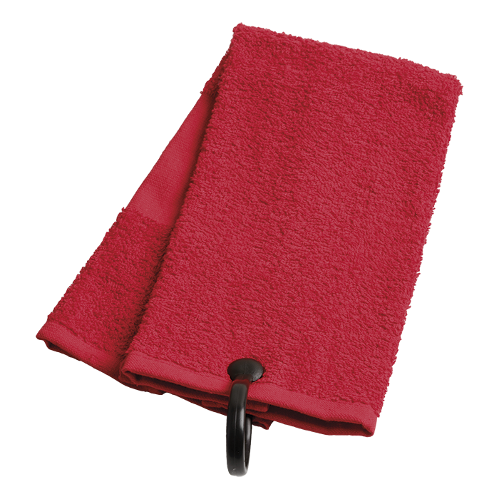 BH0070 - 100% Cotton Golf Towel Red / STD / Last Buy - Outdoor