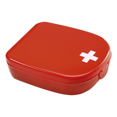 BH1387 - First Aid Kit in Plastic Case Red / STD / Regular - Automotive and