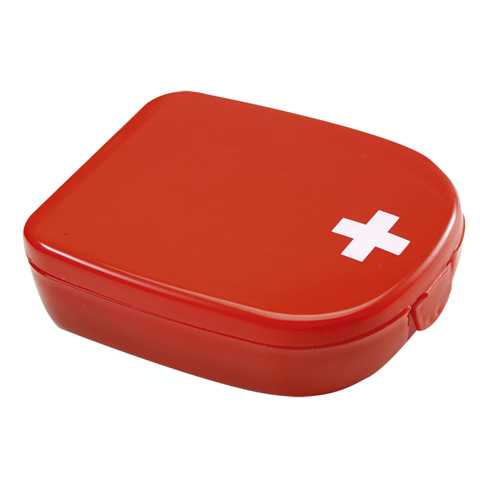 BH1387 - First Aid Kit in Plastic Case Red / STD / Regular -
