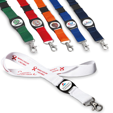 Bold Statement Lanyard-Solid White-SW