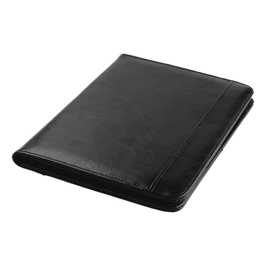 BF0027 - A5 Bonded Leather Folio - 30 Pages Black / STD / 