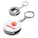 Oco Bottle Opener Keyholder with Charging Cable-Solid White-SW