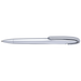 BP0077 - Rounded Clip Ballpoint Pen Silver / STD / Regular - Writing Instruments