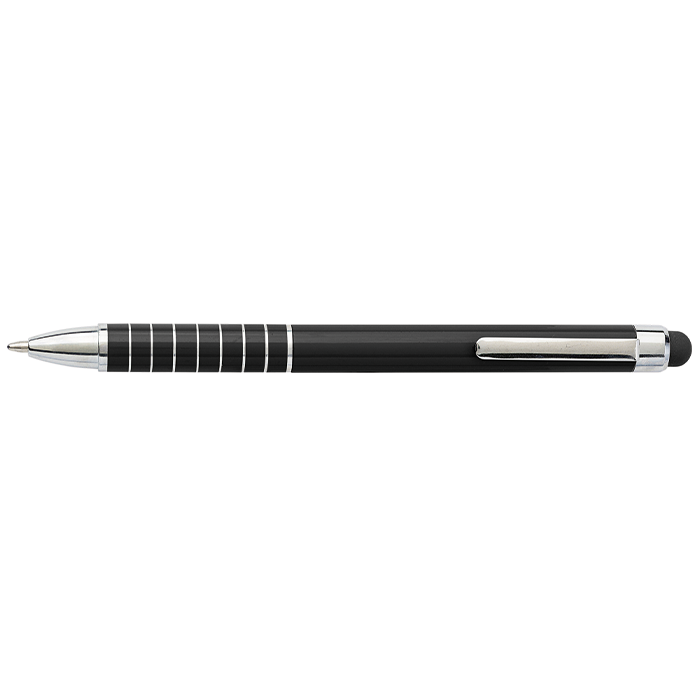 BP0647 - Aluminium Ballpoint Pen with Matching Colour Stylus Black / STD / Last Buy - Writing Instruments