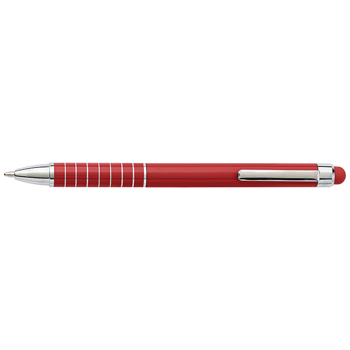 BP0647 - Aluminium Ballpoint Pen with Matching Colour Stylus Red / STD / Last Buy - Writing Instruments