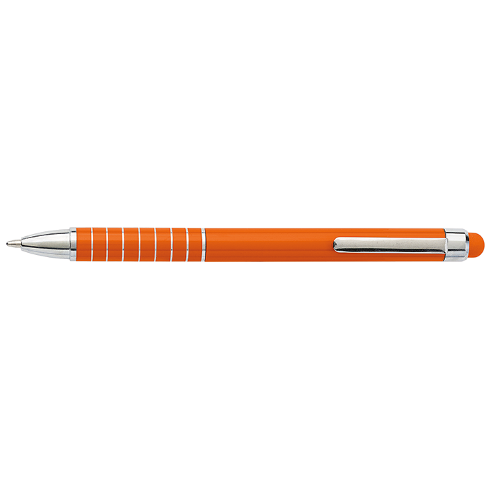 BP0647 - Aluminium Ballpoint Pen with Matching Colour Stylus Orange / STD / Last Buy - Writing Instruments