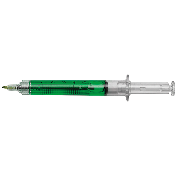 BP1063 - Syringe Design Ballpoint Pen Pale Green / STD / 