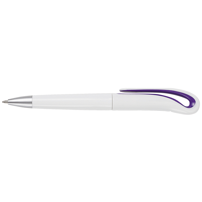 BP2442 - Swan Neck Design Ballpoint Pen Purple / STD / Regular - Writing Instruments