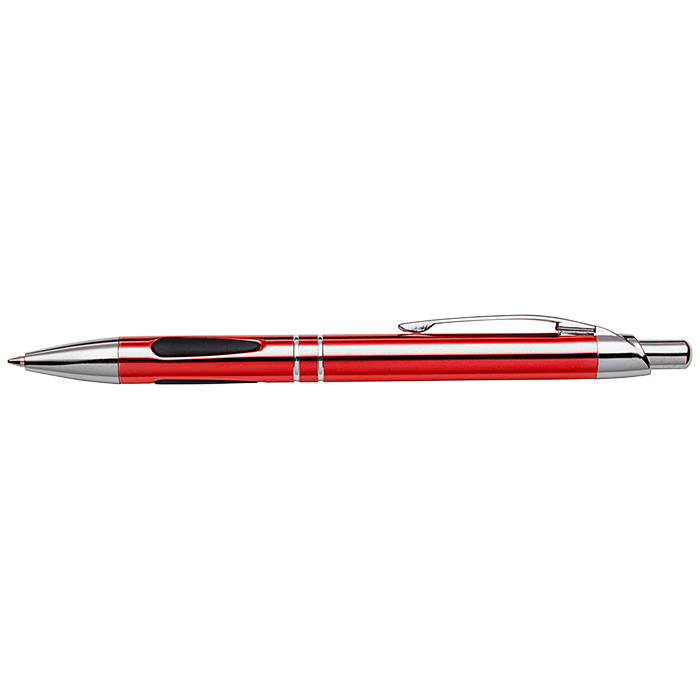 BP30201 - Metal Ergonomic Grip Ballpoint Pen Red / STD / Regular - Writing Instruments