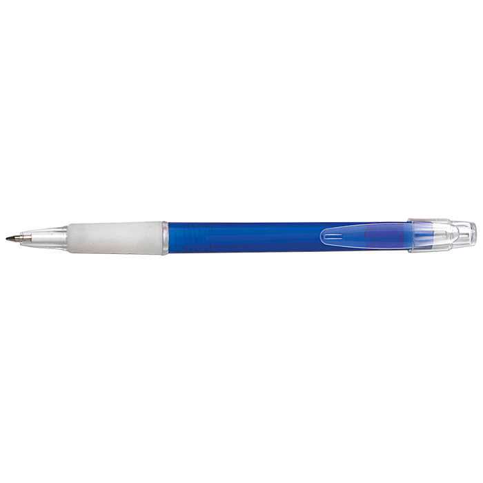 BP3321 - Frosted Plastic Ballpoint Pen Blue / STD / Last Buy