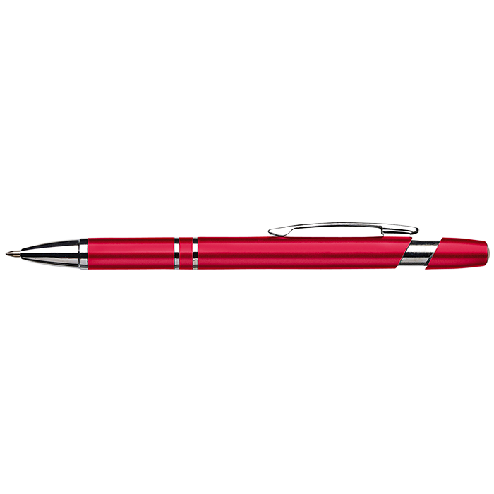 BP3467 - Dual Ring Metallic Ballpoint Pen Red / STD / Last 