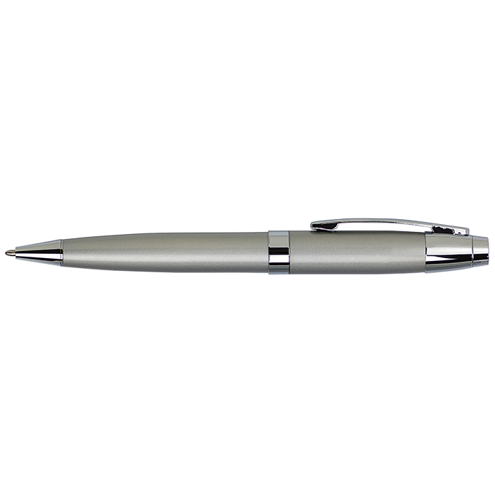 BP4580 - Metal Ballpoint Pen in Matching Tube Silver / STD / Regular - Writing Instruments