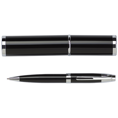 BP4580 - Metal Ballpoint Pen in Matching Tube Black / STD / 