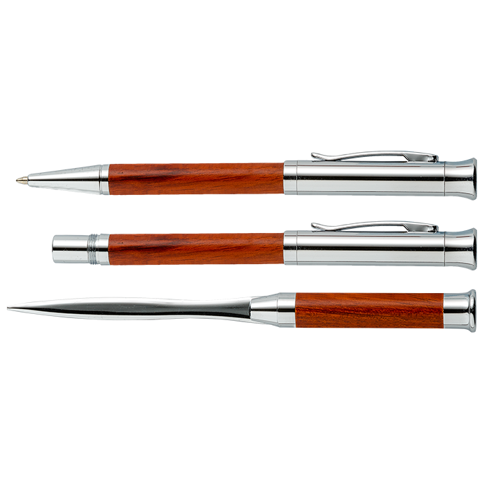 BP5768 - Rosewood Exclusive Pen and Letter Opener Set Brown / STD / Regular - Writing Instruments