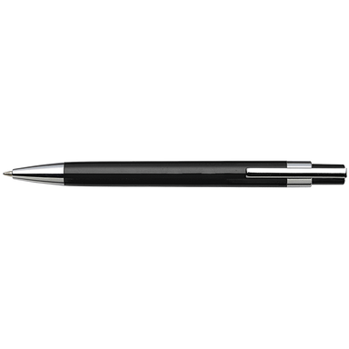 BP8121 - Coloured Barrel Click Pen Black / STD / Regular - 