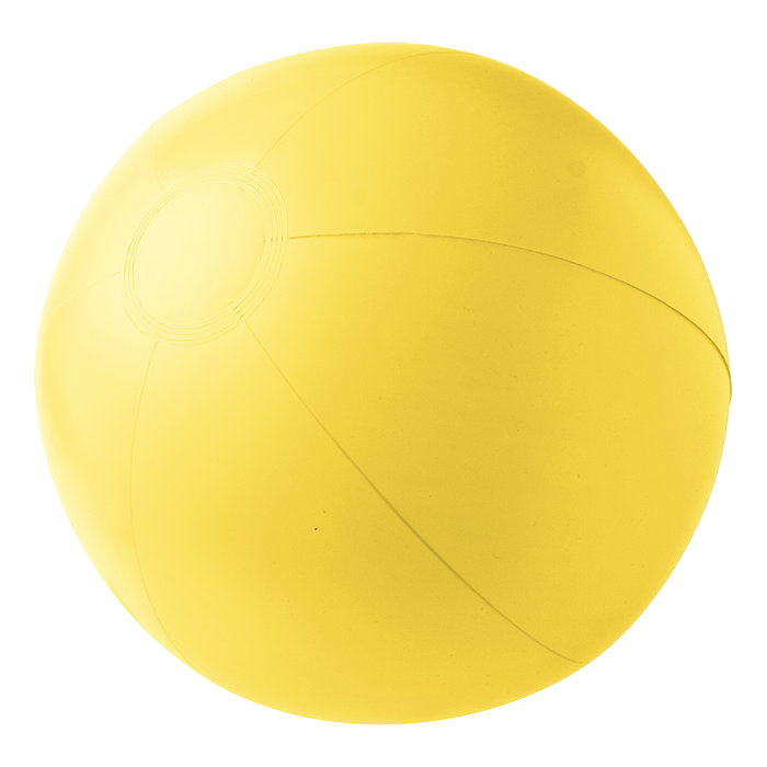 BR4188 - Solid Colour Inflatable Beach Ball Yellow / STD / Regular - Outdoor