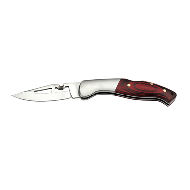 BT0002 - Lockback Wood Handled Knife Silver / STD / Regular 