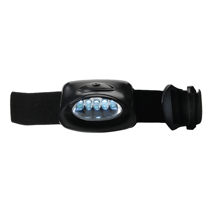 BT4807 - Head Lamp with 5 LED Lights Black / STD / Regular - Flashlights and Tools