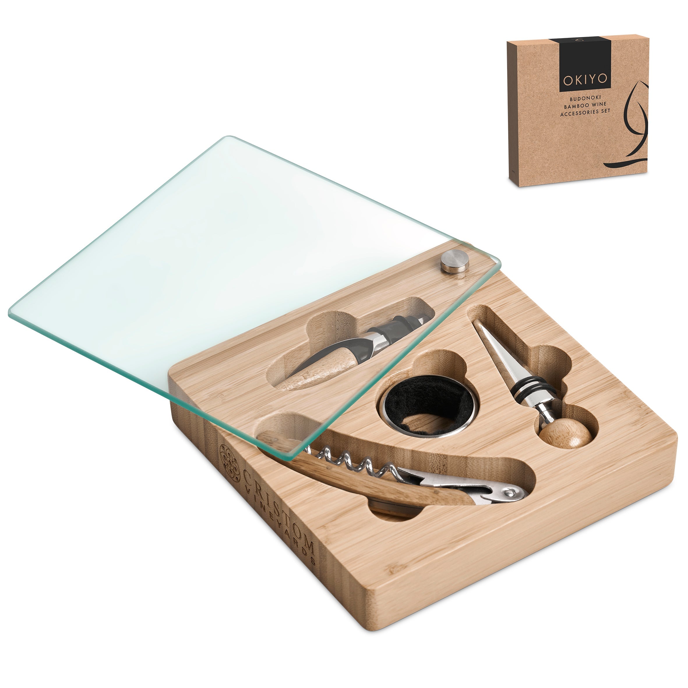 Budonoki Bamboo Wine Accessories set Natural / NT